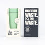 Circular And Co Travel Mug Made From Recycled Stainless Steel 12oz Seaglass Green, thumbnail 2 of 8