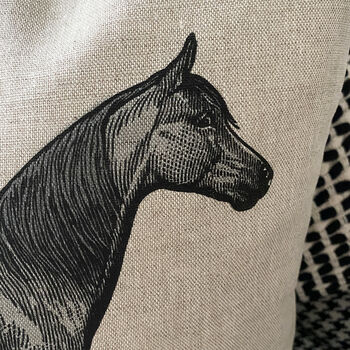Vintage Equestrian Horse Cushion, 7 of 10