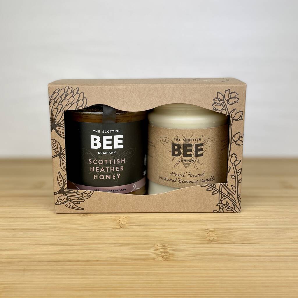 Scottish Honey And Beeswax Candle Gift Duos By Scottish Bee Co