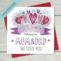 Happy Ruby Wedding Anniversary Personalised Card, thumbnail 1 of 3