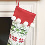 Personalised Fair Isle Knitted Christmas Stocking, thumbnail 5 of 12