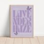 Lavender Haze Taylor Swift Inspired Print, thumbnail 1 of 3