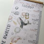 Personalised Pastel Whale Fun Height Chart, thumbnail 2 of 6