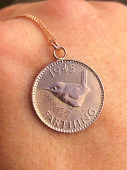 Solid Gold English Farthing Necklace, 2 of 8