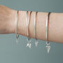 Aphrodite Double Bangle And Double Heart Charms, thumbnail 2 of 2