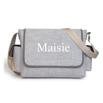 Personalised Canvas Stroller Buggy Organiser Baby Bag, 9 of 10