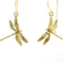 Dragonfly Hook Earrings, Gold Plated, thumbnail 1 of 2