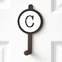Typewriter Style Letter Initial Alphabet Coat Hooks, thumbnail 7 of 9