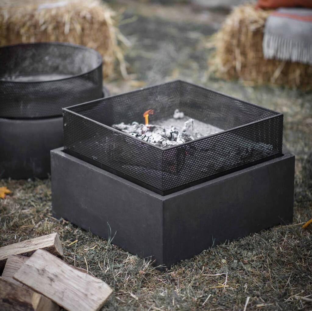 Square Fire Pit, 1 of 3