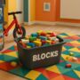 Custom Name Vinyl Stickers For Playroom Storage, thumbnail 7 of 10