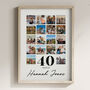 Personalised 40th Birthday Gift, Custom Photo Collage, thumbnail 2 of 6