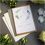 Be Our Guest White Floral Wedding Invitations, thumbnail 5 of 6