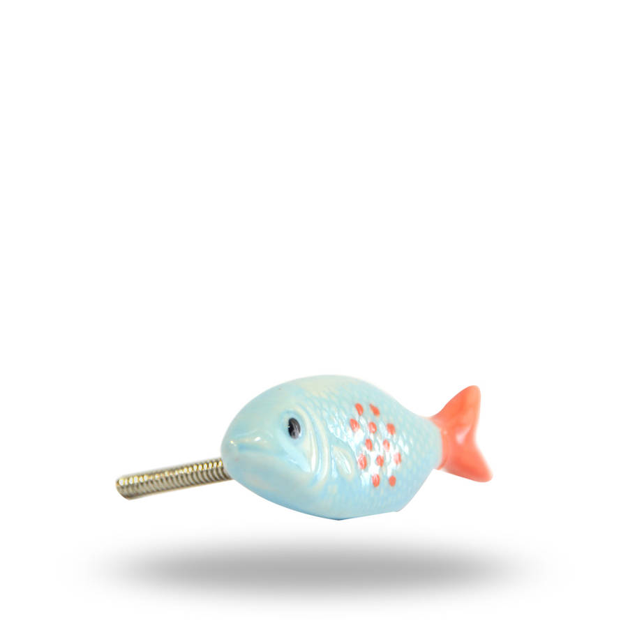 ceramic fish knob by trincaferro