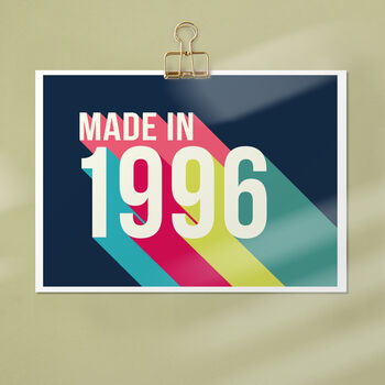 Personalised 30th Birthday Year Print, 7 of 7