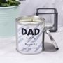 First Father's Day Paint Pot Scented Candle For Dad, thumbnail 7 of 10