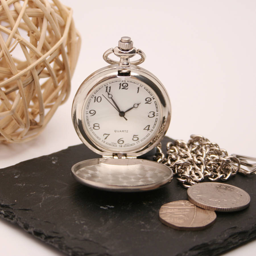 engraved pocket watch graduation gift by