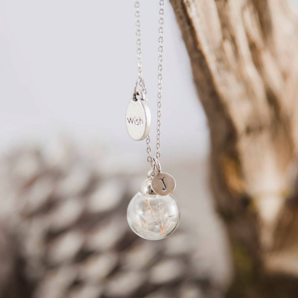 Wish Dandelion Seed Glass Orb Necklace, 1 of 3
