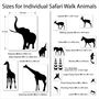 Safari Walk Animal Wall Sticker, thumbnail 4 of 6