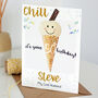 Personalised Ice Cream 50th Birthday Card, thumbnail 2 of 9