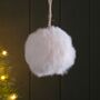 Fluffy Pompom Hanging Decoration, thumbnail 1 of 2