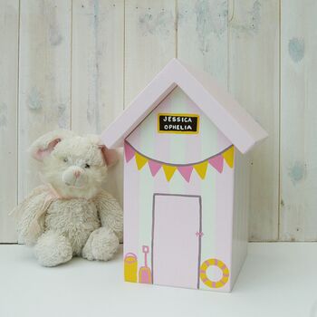 Beach Hut Personalised Keepsake Box, 11 of 11