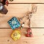 Set Of Three Hand Painted Cow Bells Hanging Decor, thumbnail 9 of 12