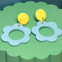 Flower Power Earrings, Large Flower Earrings, thumbnail 7 of 7