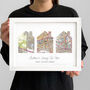 Personalised Three Favourite UK Locations Map Print, thumbnail 1 of 9