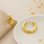 Large 18ct Gold Plated Hinged Hoop Earrings – 20mm, thumbnail 2 of 5
