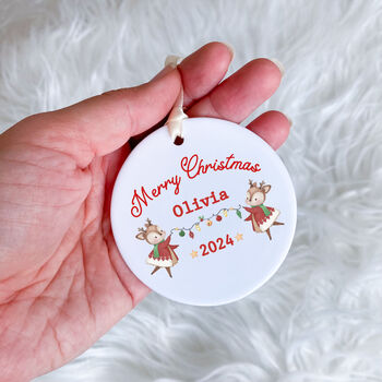 Personalised Christmas Ornament Gift For Kids, 5 of 7