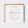 Personalised Happy New Home Card Gold Watercolour Style *Colour Options, thumbnail 1 of 5