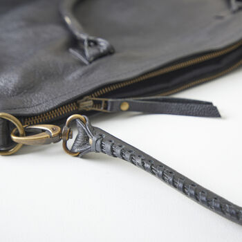 Fair Trade Classic Leather Handbag Detachable Strap, 8 of 12