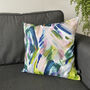 Francis Multi Coloured Abstract Cushion, thumbnail 1 of 3