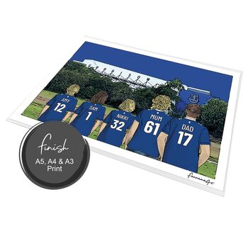 Everton Fc Personalised Football Gift, Print Or Card, 9 of 10