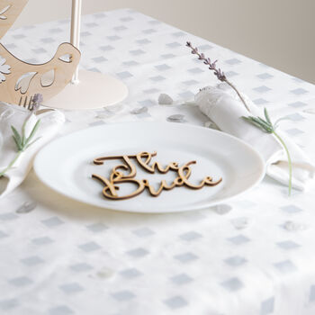 The Bride Wooden Place Setting Decoration, 2 of 3
