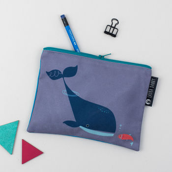 Blue Whale And Fish Purse Or Pencil Case, 4 of 6
