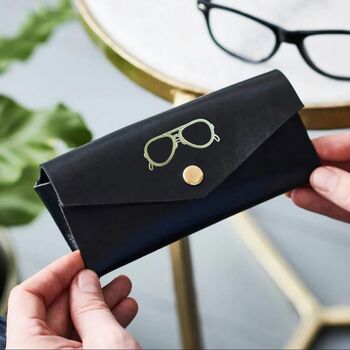 Leather Embossed Glasses Case, 2 of 3