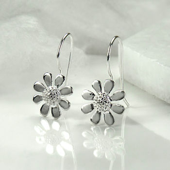 Silver Contemporary Daisy Jewellery Set, 6 of 8