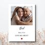 Give Me Away Proposal Photo Card, Dad Wedding Proposal Card, thumbnail 1 of 3
