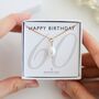 Personalised 60th Birthday Pearl Necklace – Sterling Silver Or Gold Vermeil, thumbnail 1 of 8