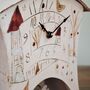 Large Unusual Mantel Clock With Bird Pendulum, thumbnail 3 of 6