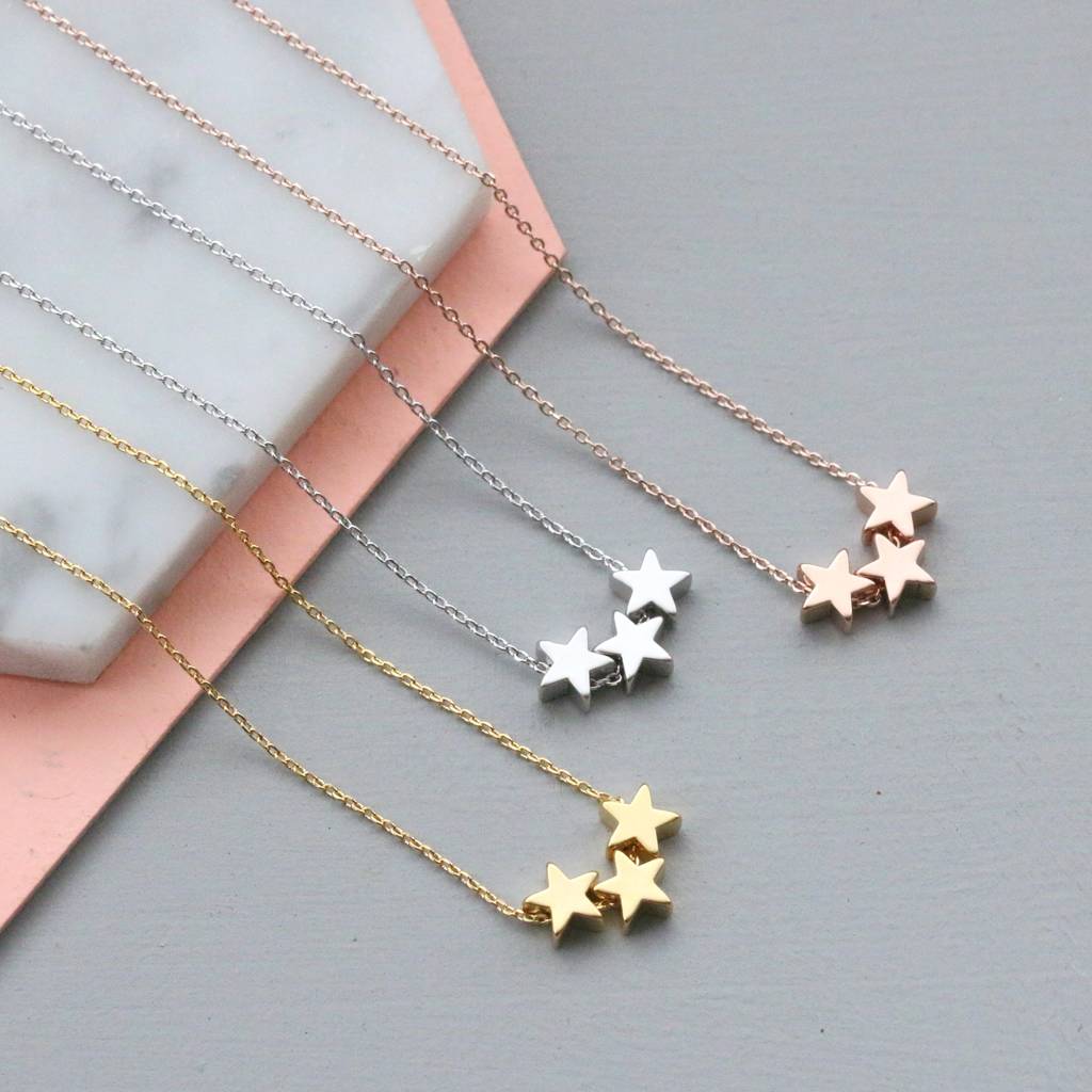 personalised star necklace by little nell | notonthehighstreet.com