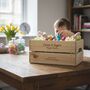 Personalised Wooden Crate For Easter, thumbnail 2 of 7