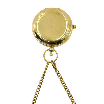 Personalised Brass Pocket Watch With Wooden Box, 2 of 12