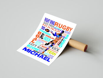 Personalised Rugby Player, 2 of 4