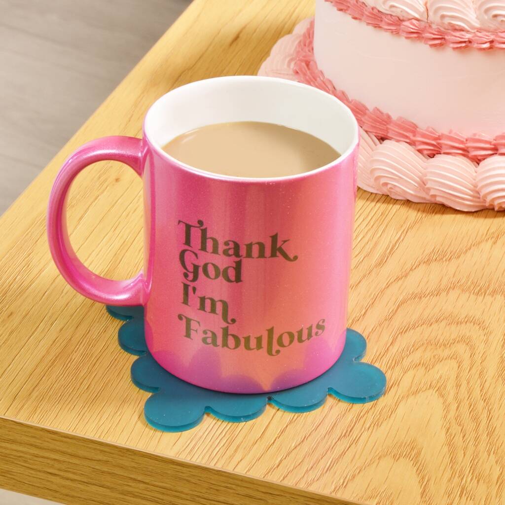 Thank God I'm Fabulous Pink Mug, 1 of 2
