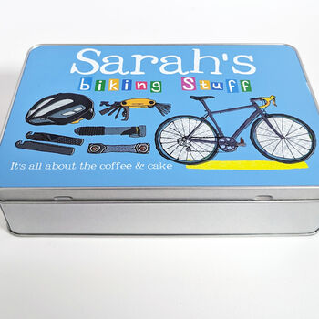 Personalised Cycling Metal Tin, 2 of 2
