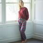 Women's 'Gaia' Tartan Brushed Cotton Pyjama Trousers, thumbnail 1 of 3