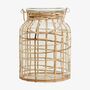 Large Bamboo And Glass Hanging Candle Lantern, thumbnail 4 of 5