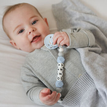 Personalised Silicone Dummy Clip, 2 of 8